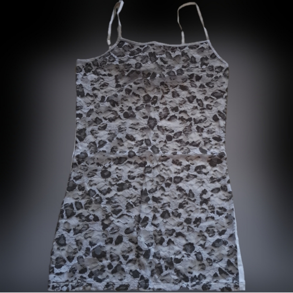 Rue21 Olive Green Lace Front Tank Top Cami Cotton Spandex Women Size Small